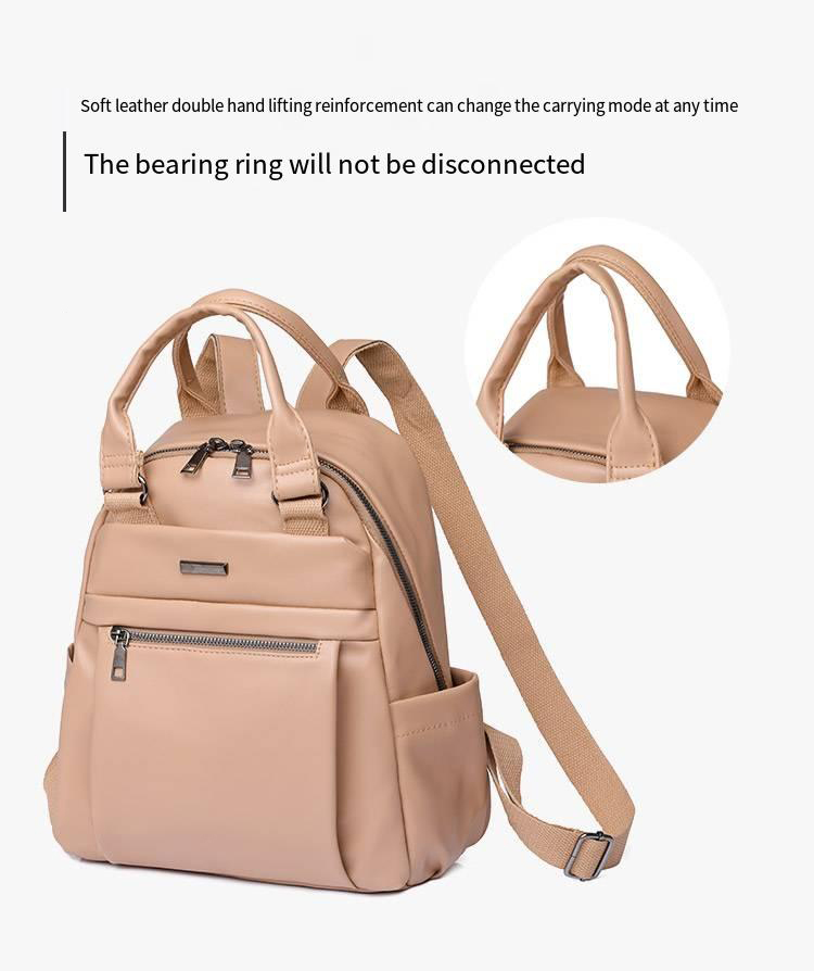 Factory wholesale 2022 new Korean version anti-theft design simple PU large capacity backpack travel bag